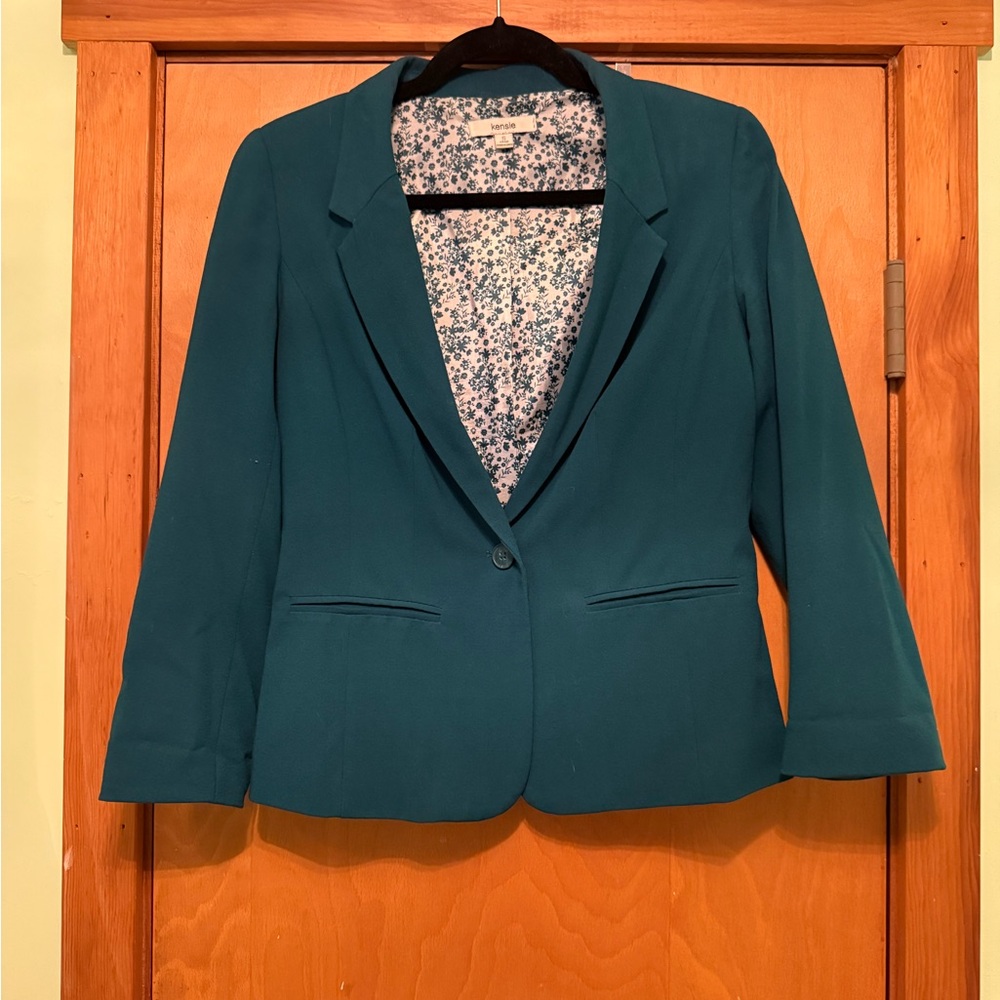 Kenzie Kelly Green Cropped Blazer - Size Small